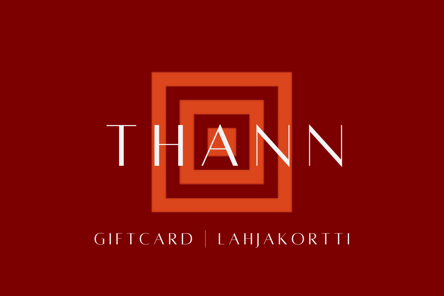 THANN SHOP AND DAY SPA GIFT CARD