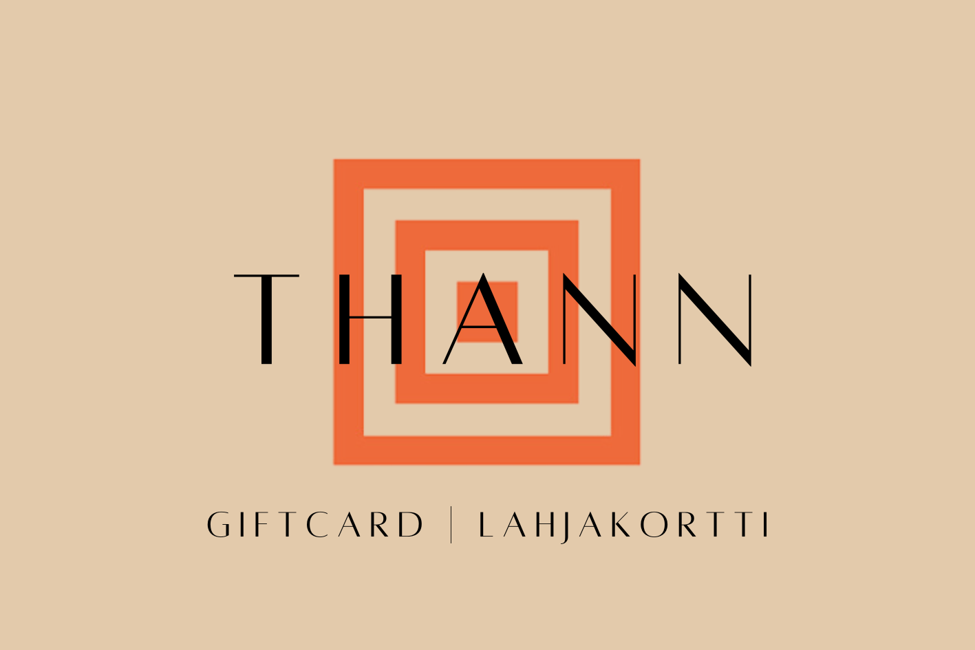 THANN SHOP AND DAY SPA GIFT CARD