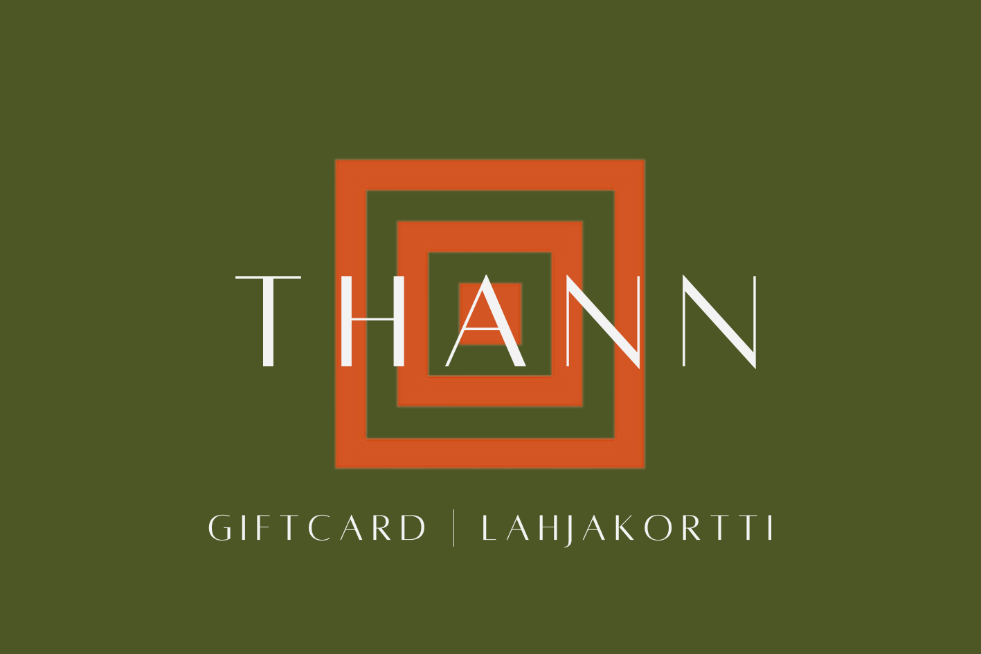 THANN SHOP AND DAY SPA GIFT CARD